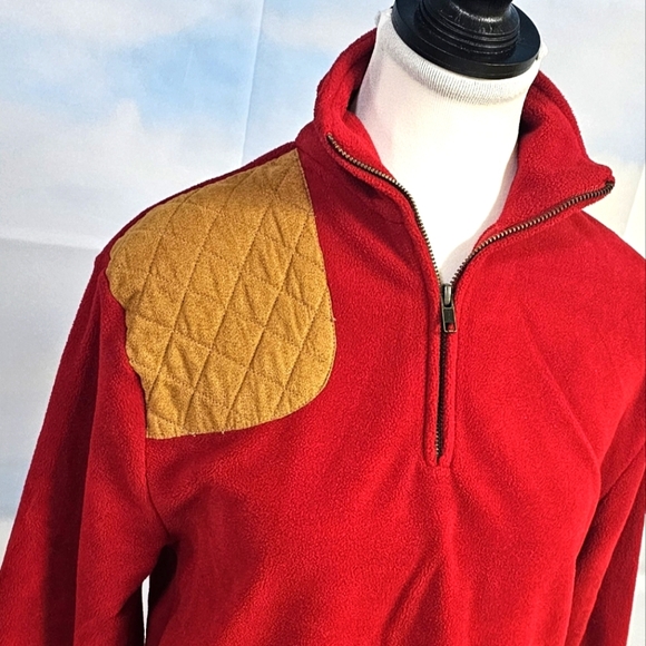 BROWNING | FOR HER FLEECE QUARTER ZIP PULLOVER W\ MICRO SUEDE SHOTGUN PA… - Picture 11 of 13